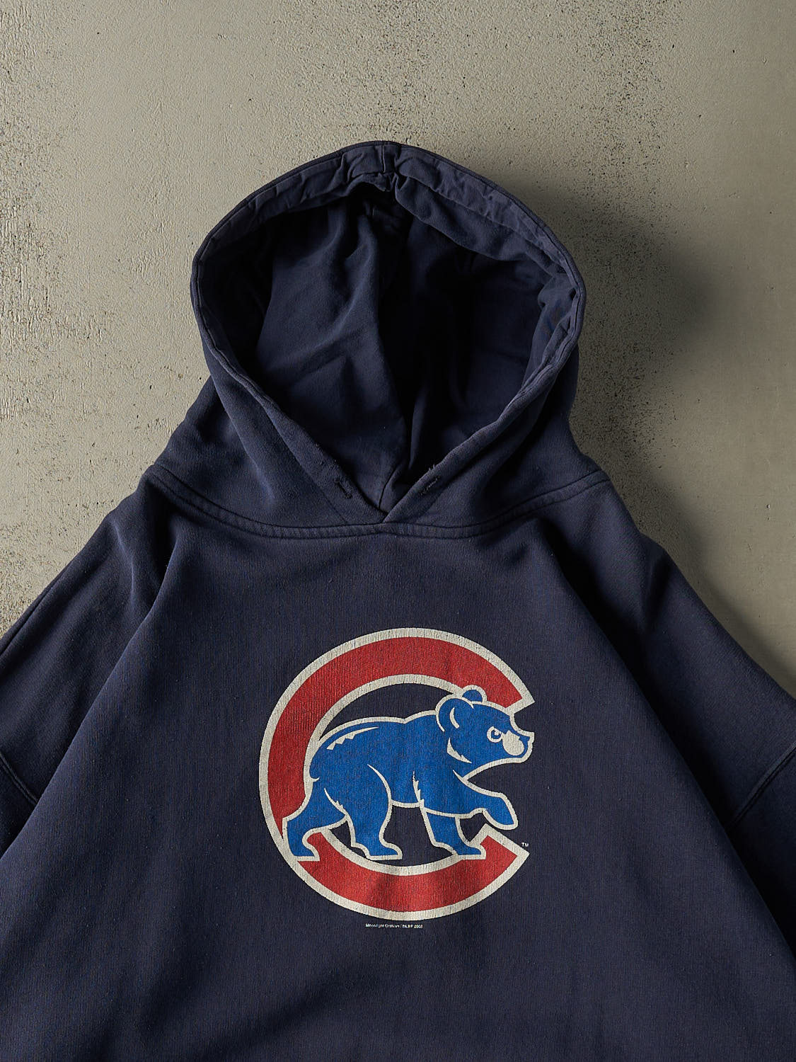 Vintage 05'  Navy Blue Chicago Cubs Boxy Hoodie (XXL)