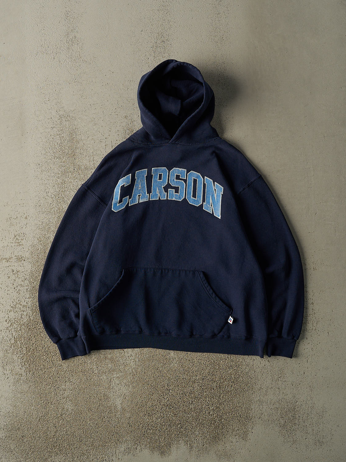 Vintage 90s  Navy Blue Carson Russell Athletic Hoodie (M/L)