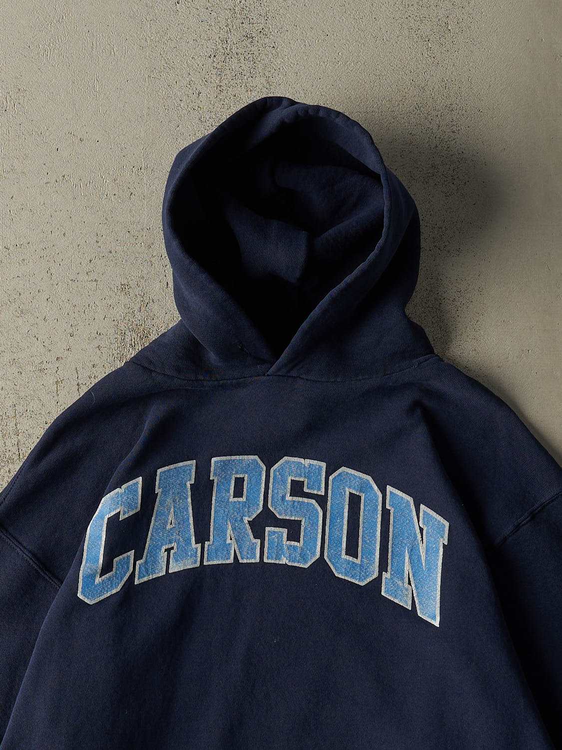 Vintage 90s  Navy Blue Carson Russell Athletic Hoodie (M/L)