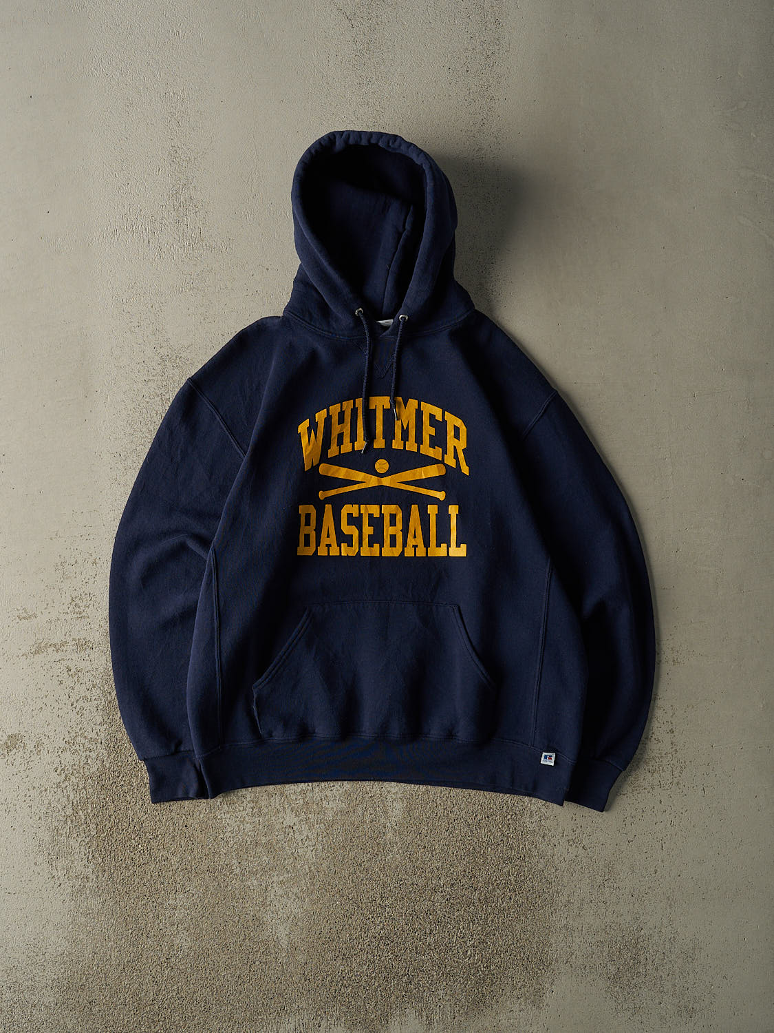 Vintage Y2K Navy Blue Whitmer Baseball Russell Athletic  Hoodie (XL/XXL)