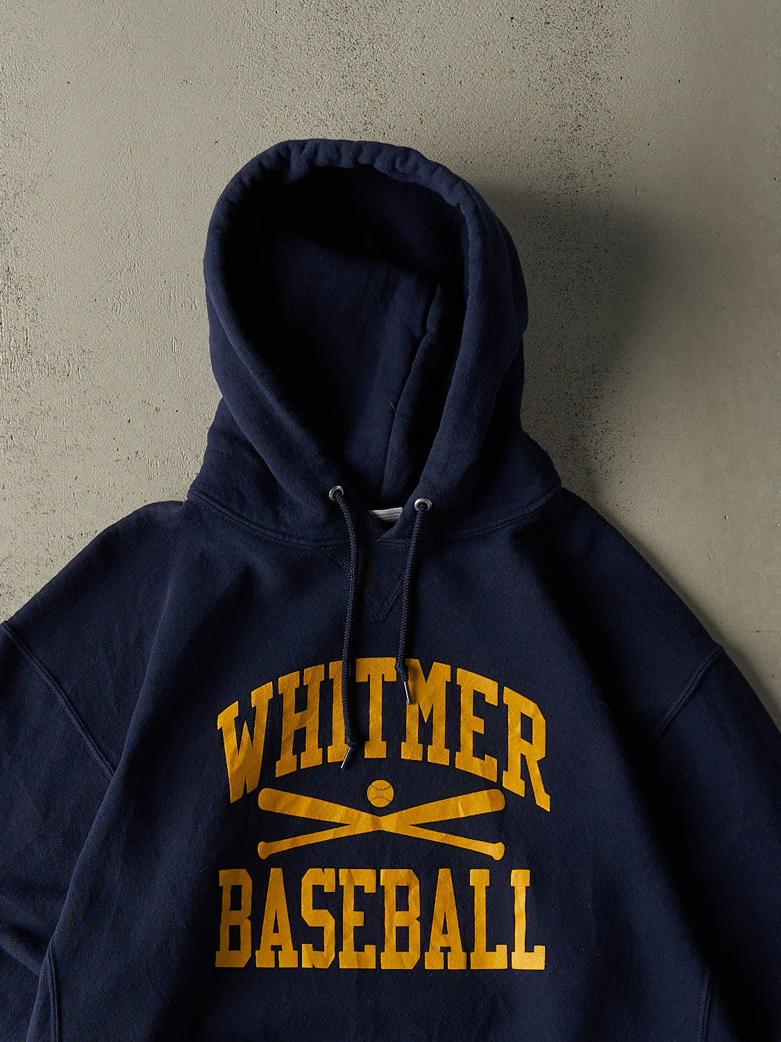 Vintage Y2K Navy Blue Whitmer Baseball Russell Athletic  Hoodie (XL/XXL)