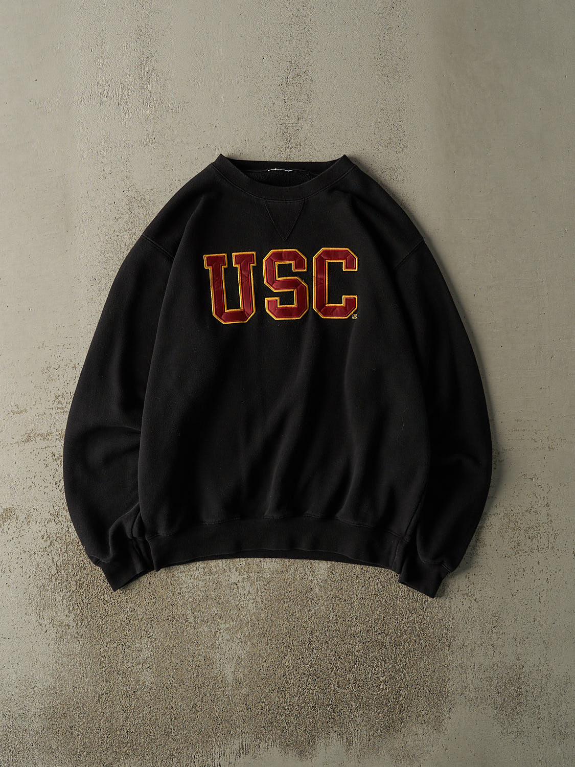 Vintage 90s  Black USC Embroidered Crewneck (L/XL)