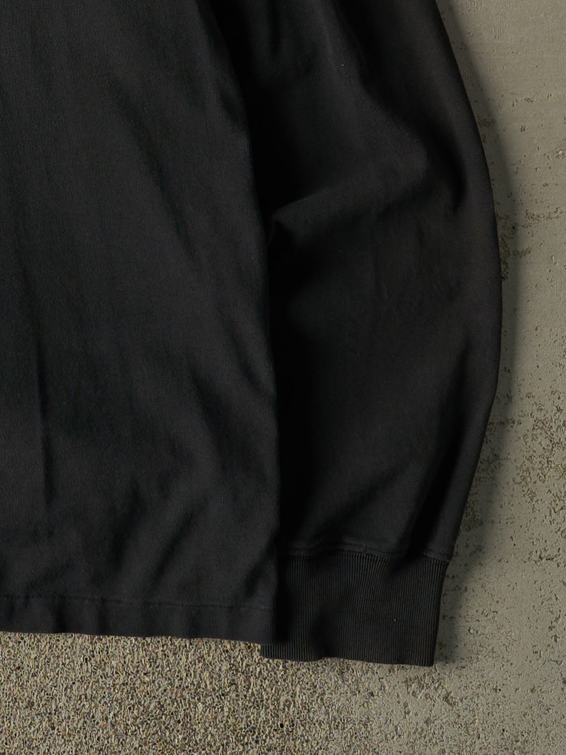 Vintage 90s Faded Black Polo Ralph Lauren Embroidered Logo Turtle Neck Long Sleeve (L/XL)