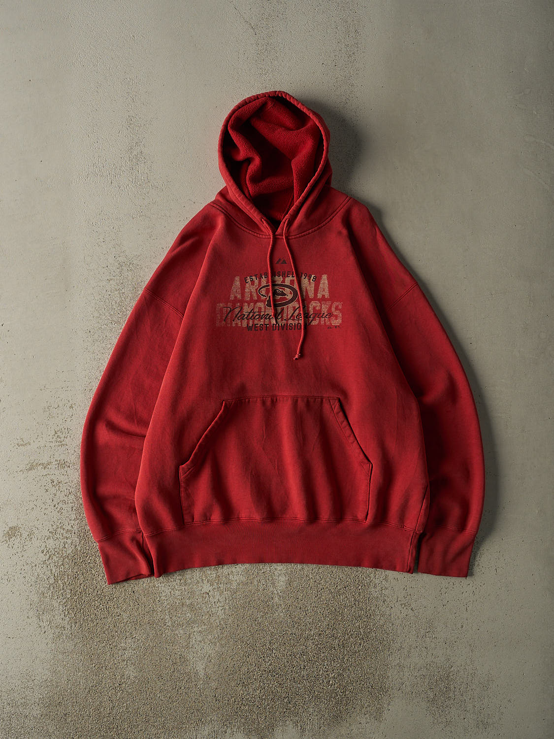 Vintage Y2K  Burgundy Arizona Diamondbacks Hoodie (XXL)