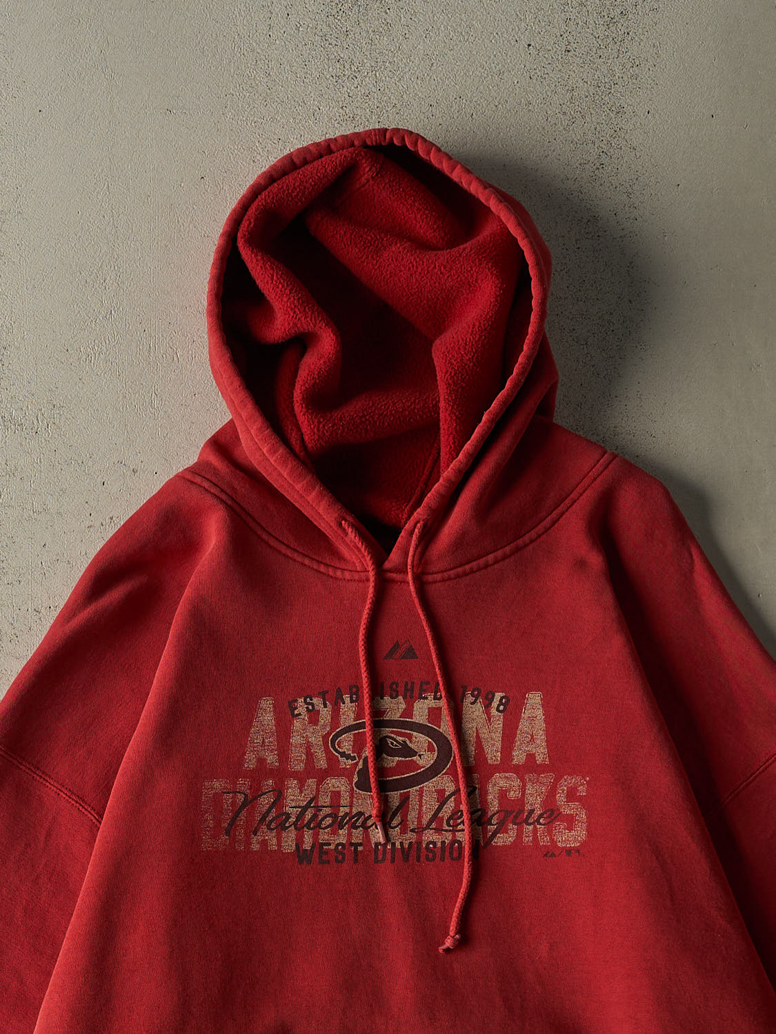 Vintage Y2K  Burgundy Arizona Diamondbacks Hoodie (XXL)