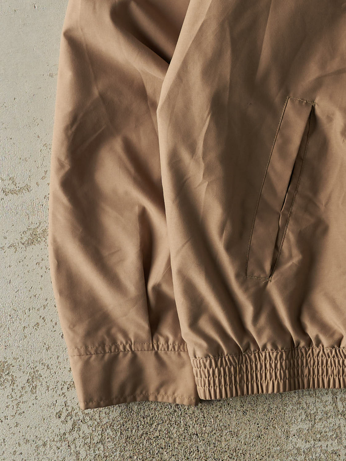 Vintage 90s Beige Chaps  Embroidered Harrington Jacket (XL/XXL)