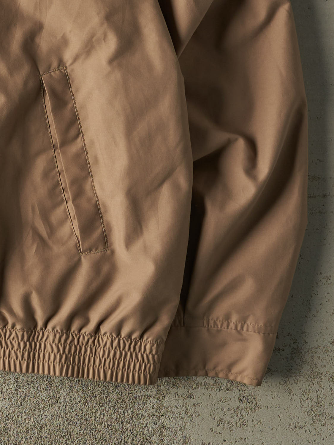 Vintage 90s Beige Chaps  Embroidered Harrington Jacket (XL/XXL)