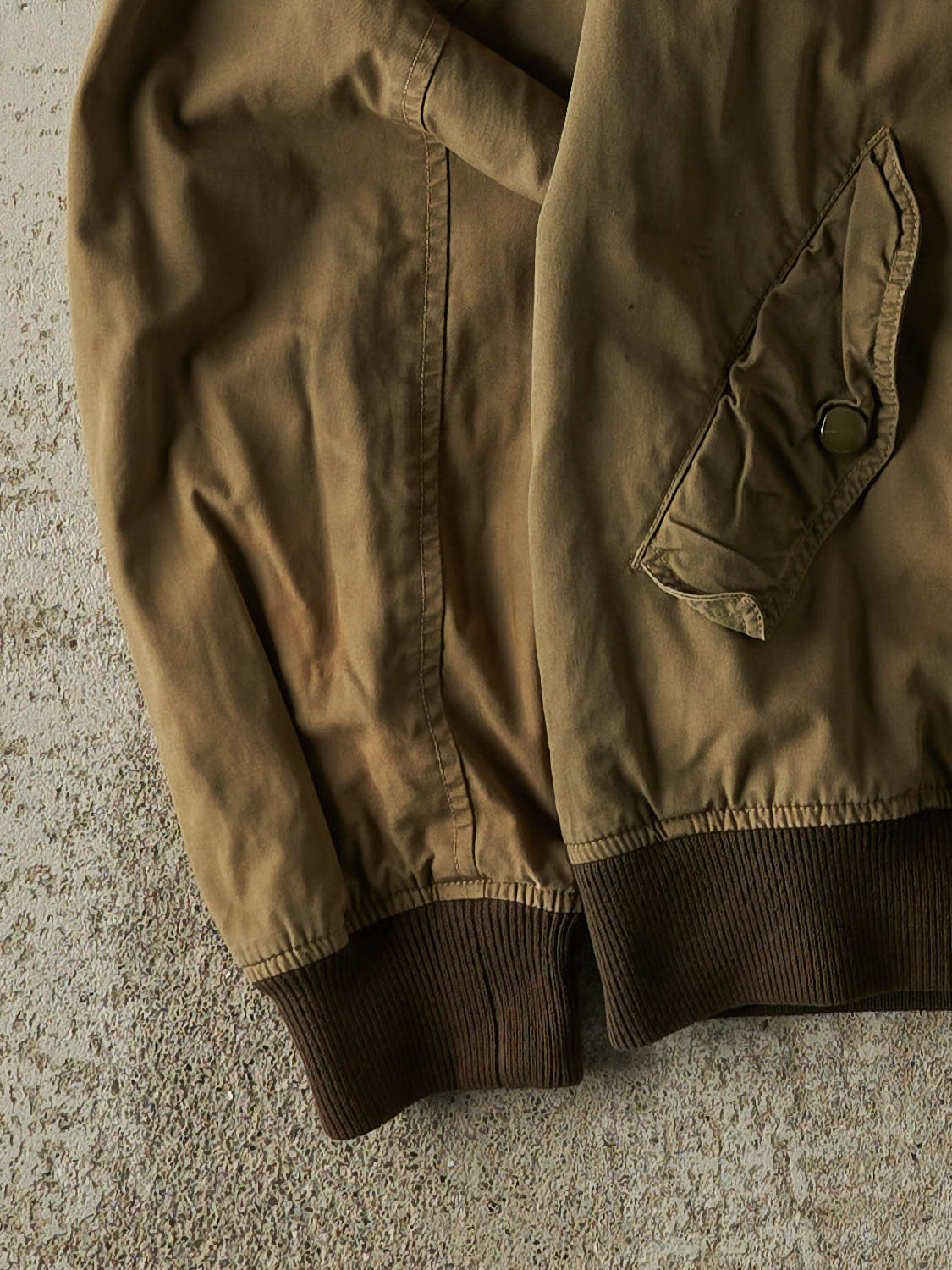 Vintage 90s Sun Faded Green Bomber Jacket (M/L)