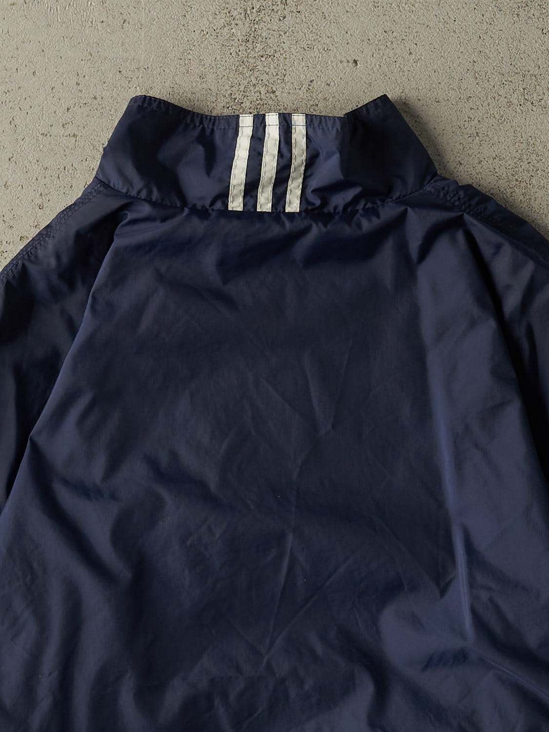 Vintage 90s  Navy Blue Adidas Embroidered Track Jacket (M/L)