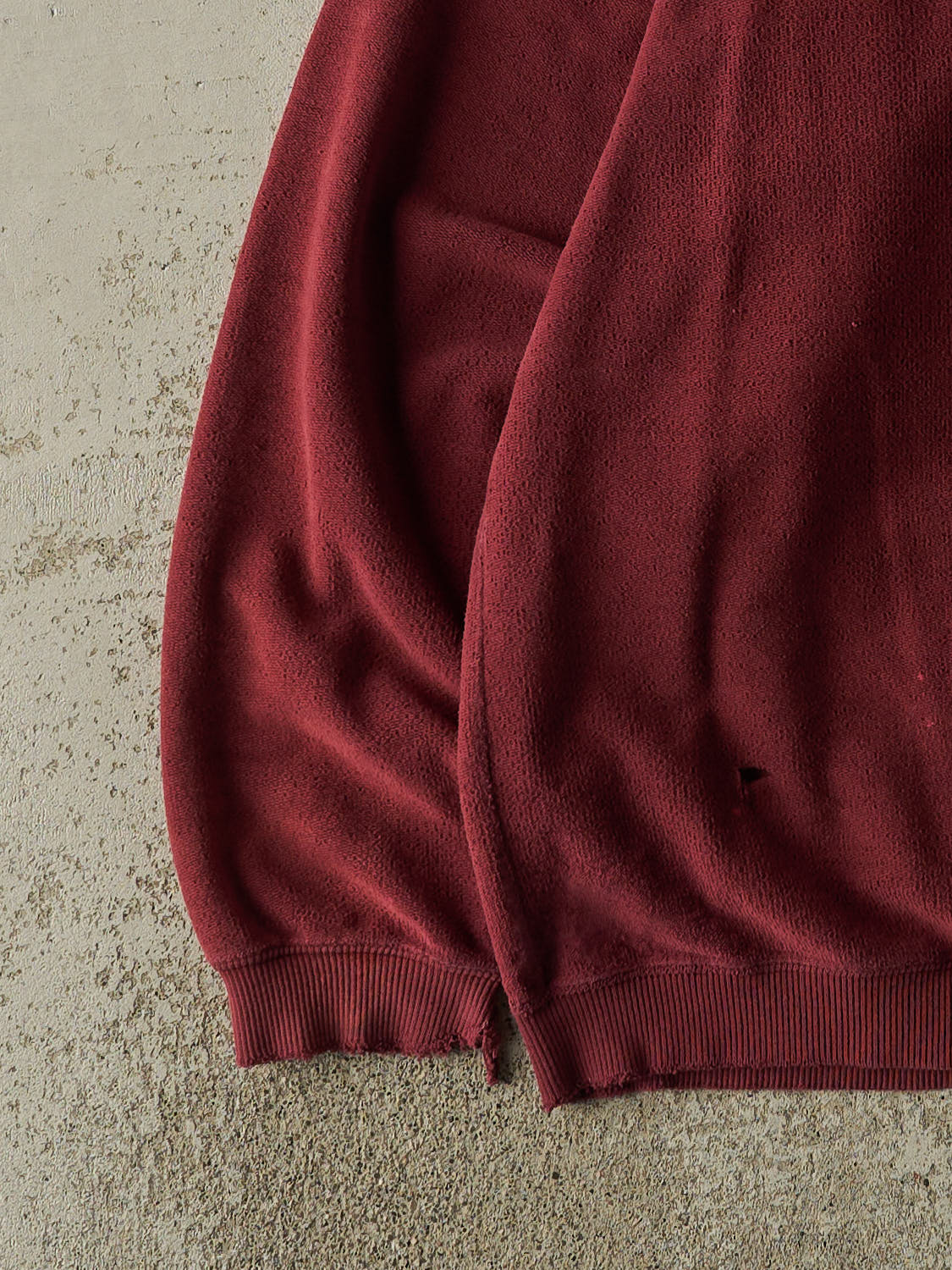 Vintage 90s Burgundy Mondetta Sport Embroidered Inside Out Crewneck (XL/XXL)