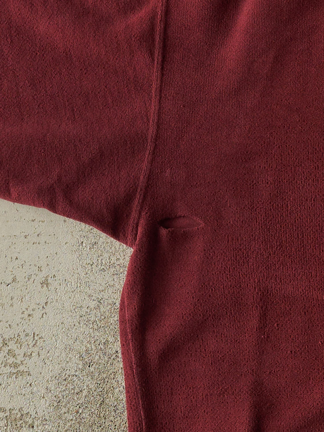 Vintage 90s Burgundy Mondetta Sport Embroidered Inside Out Crewneck (XL/XXL)
