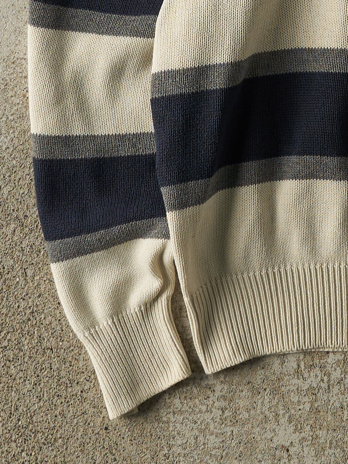 Vintage Y2K  Beige Nautica Striped Embroidered Knit (XL/XXL)