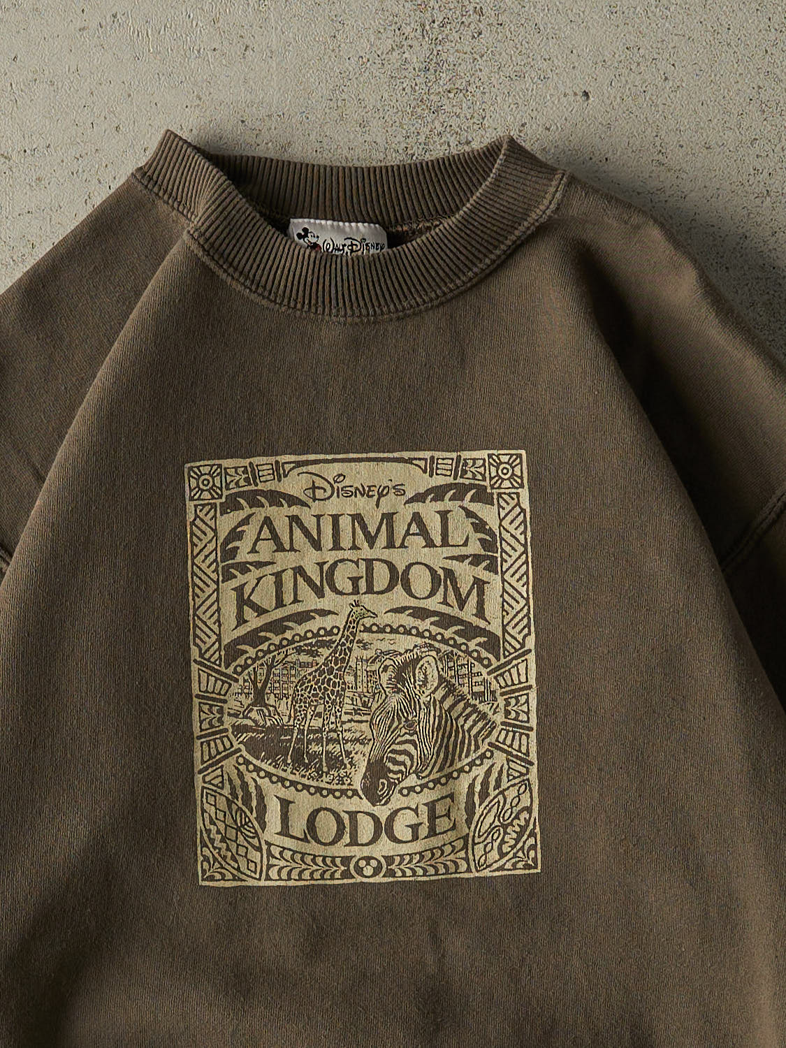 Vintage 90s Green Disney's Animal Kingdom Crewneck (XS/S)