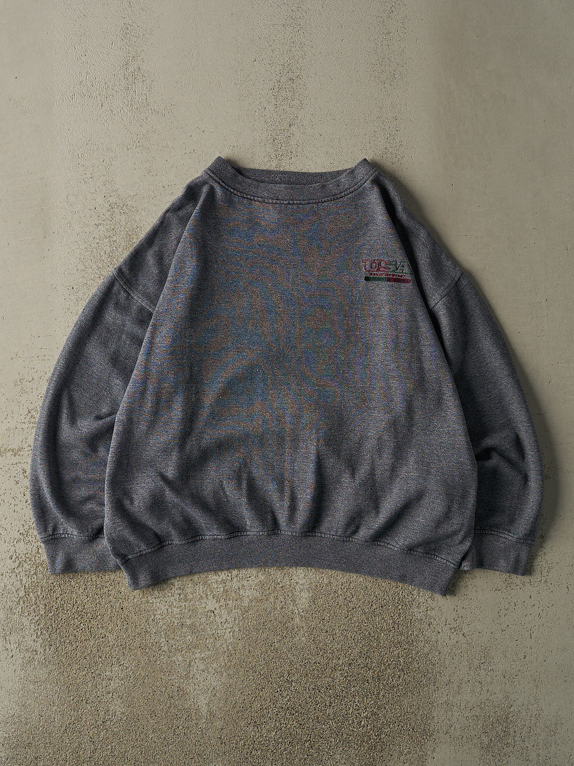 Vintage 90s Charcoal Grey USA Olympics Embroidered Boxy Crewneck (XXL)