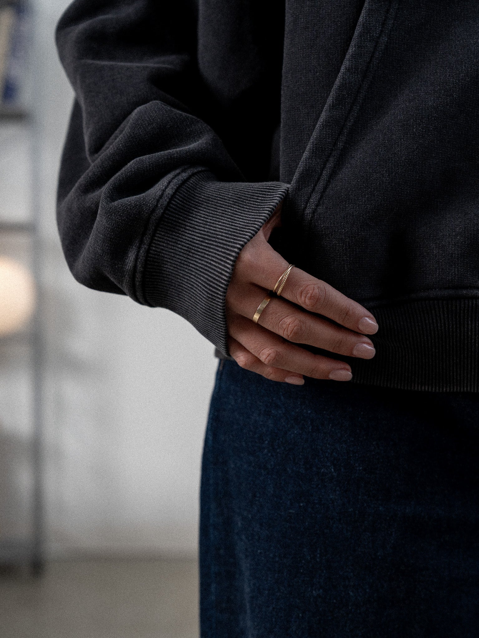 Everyday Boxy Hoodie – Heather Grey