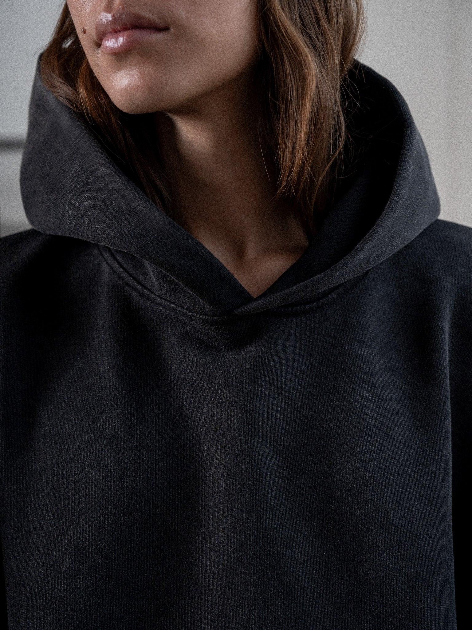 Everyday Boxy Hoodie – Heather Grey