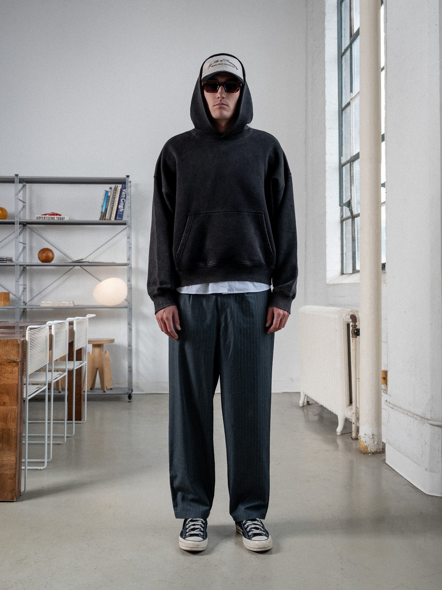 Everyday Boxy Hoodie – Jet Black