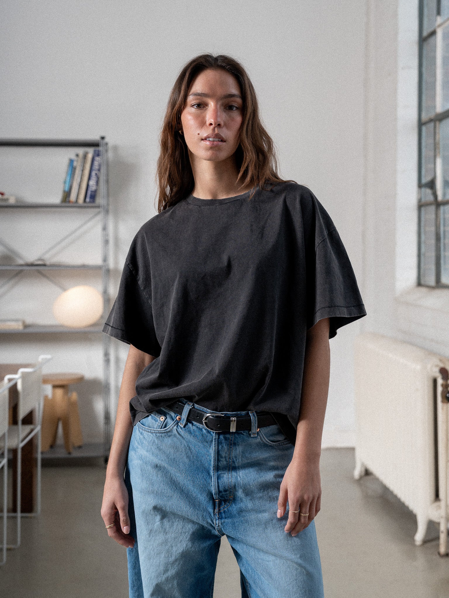 Everyday Boxy Tee – Jet Black