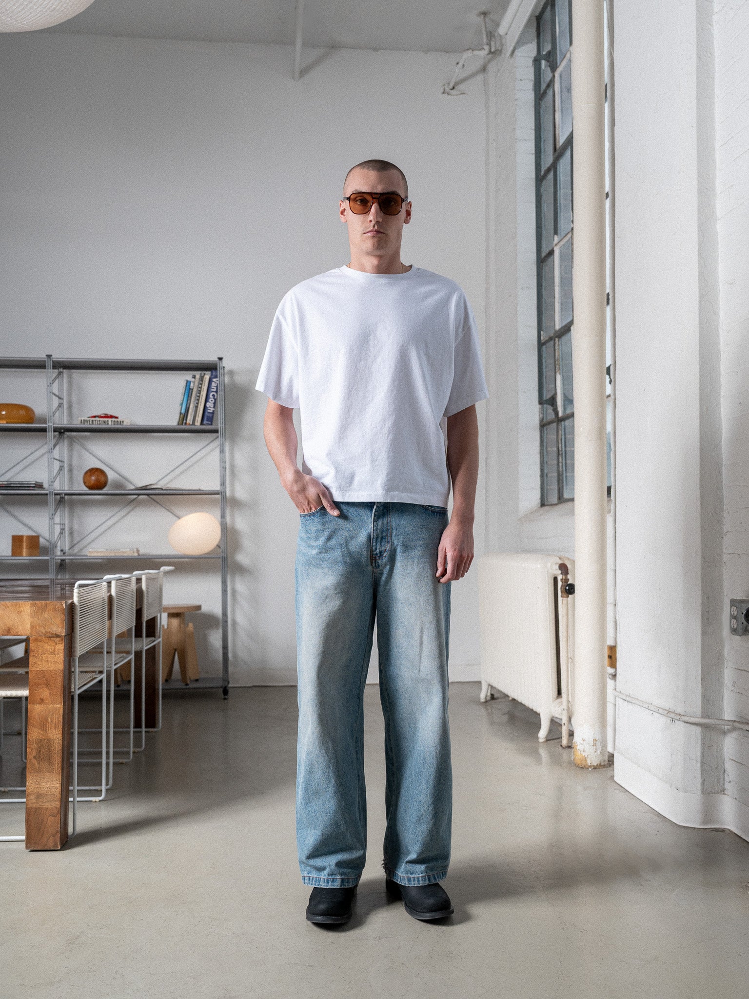 Everyday Boxy Tee – White