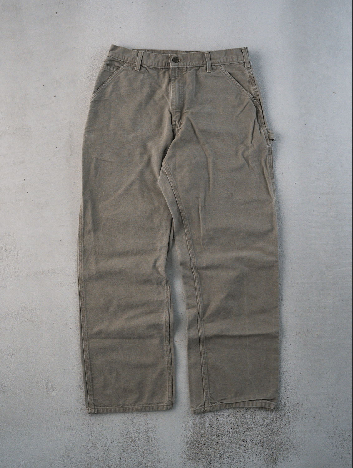 Vintage Beige Carhartt Dungaree Fit Pants (30 x 30)