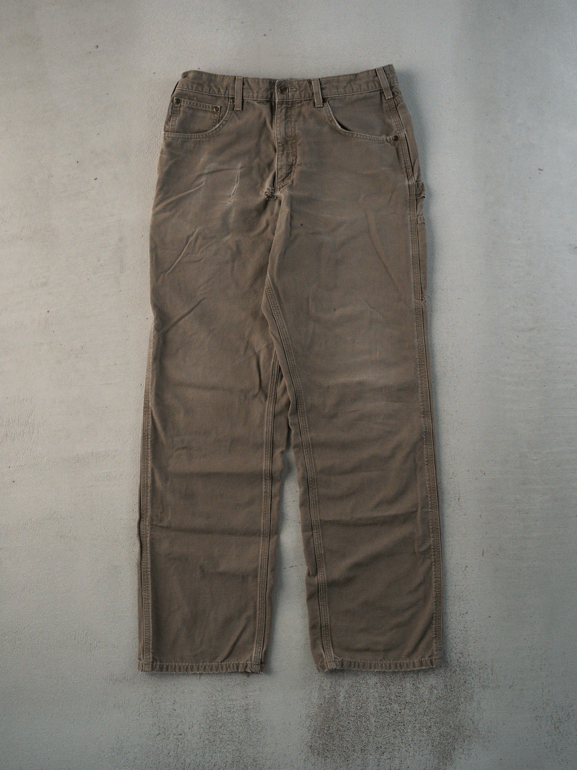 Vintage Light Brown Carhartt Carpenter Pants (32 x 33)