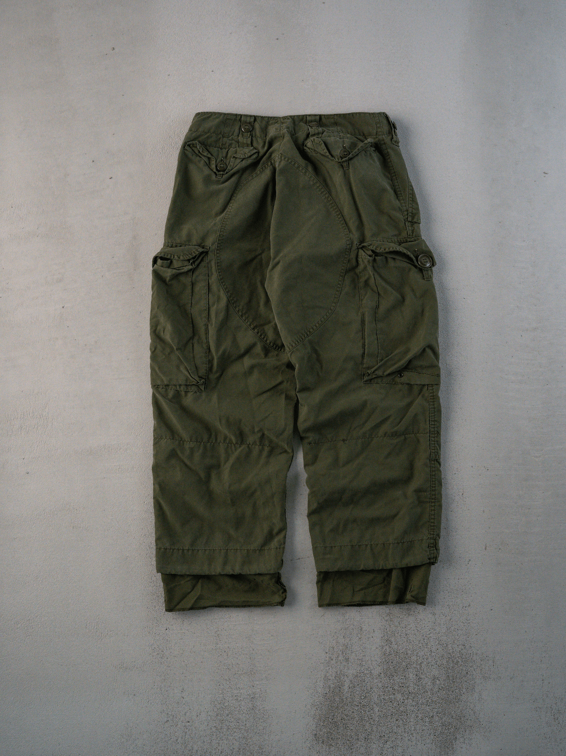 Vintage 90s Army Green Parachute Pants (30 x 28)