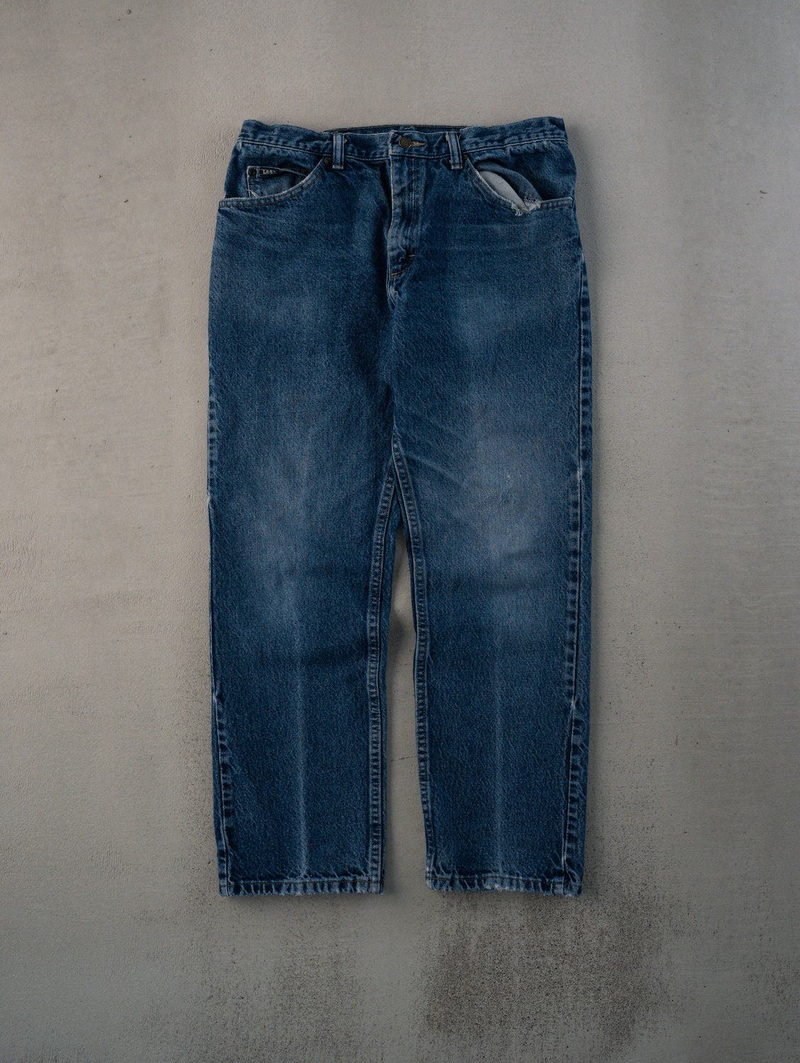 Vintage 90s Dark Washed Lee Denim Jeans (33x30)