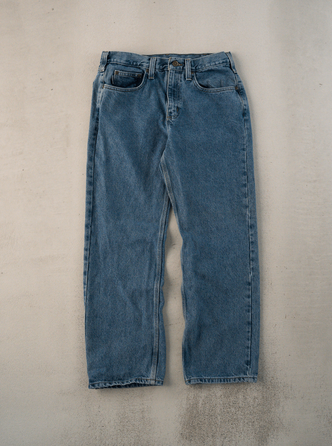 Vintage Blue Carhartt Traditional Fit Denim Jeans (31 x 30)