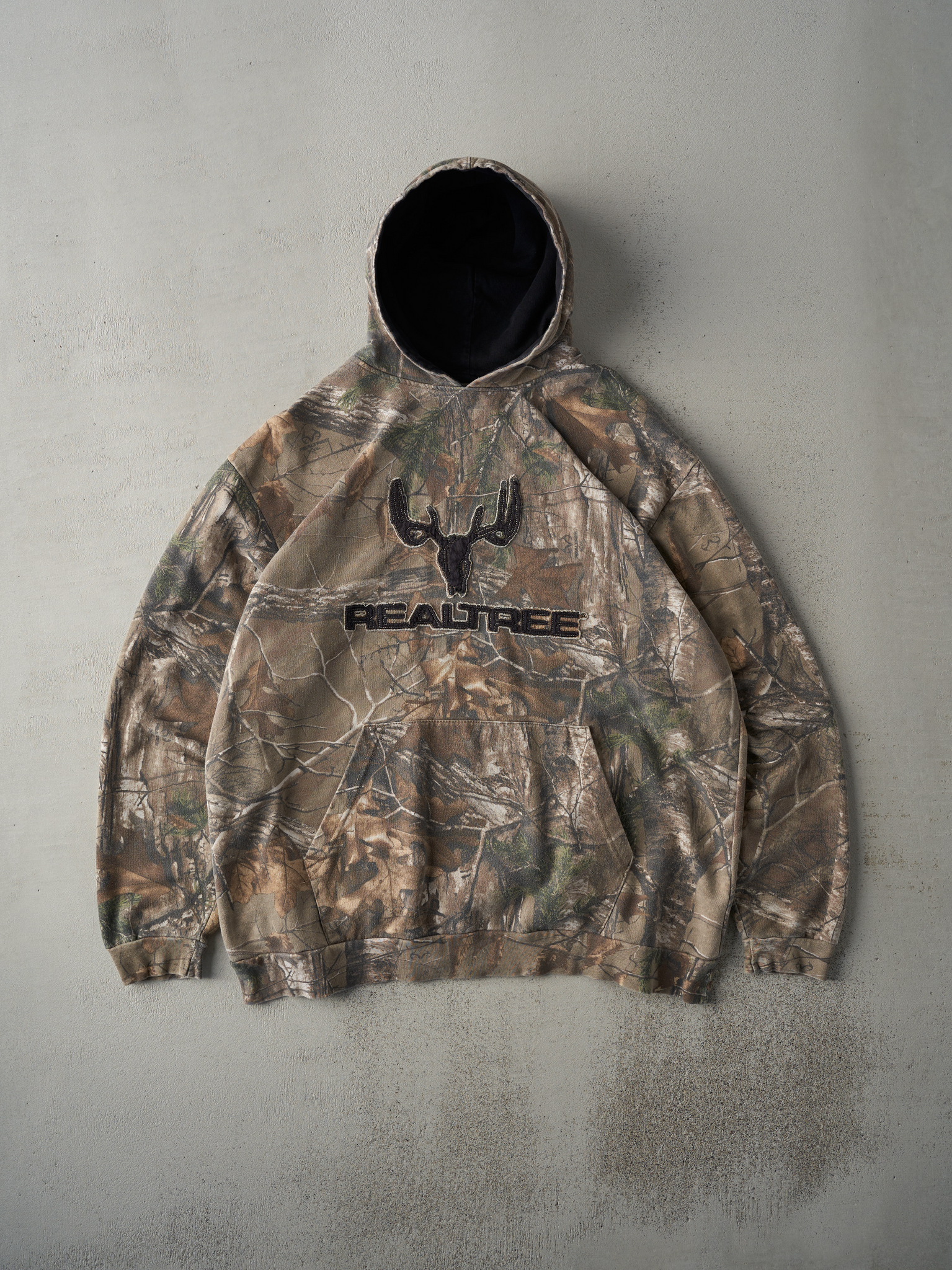 Vintage Y2K Brown RealTree Camo Hoodie (XL)