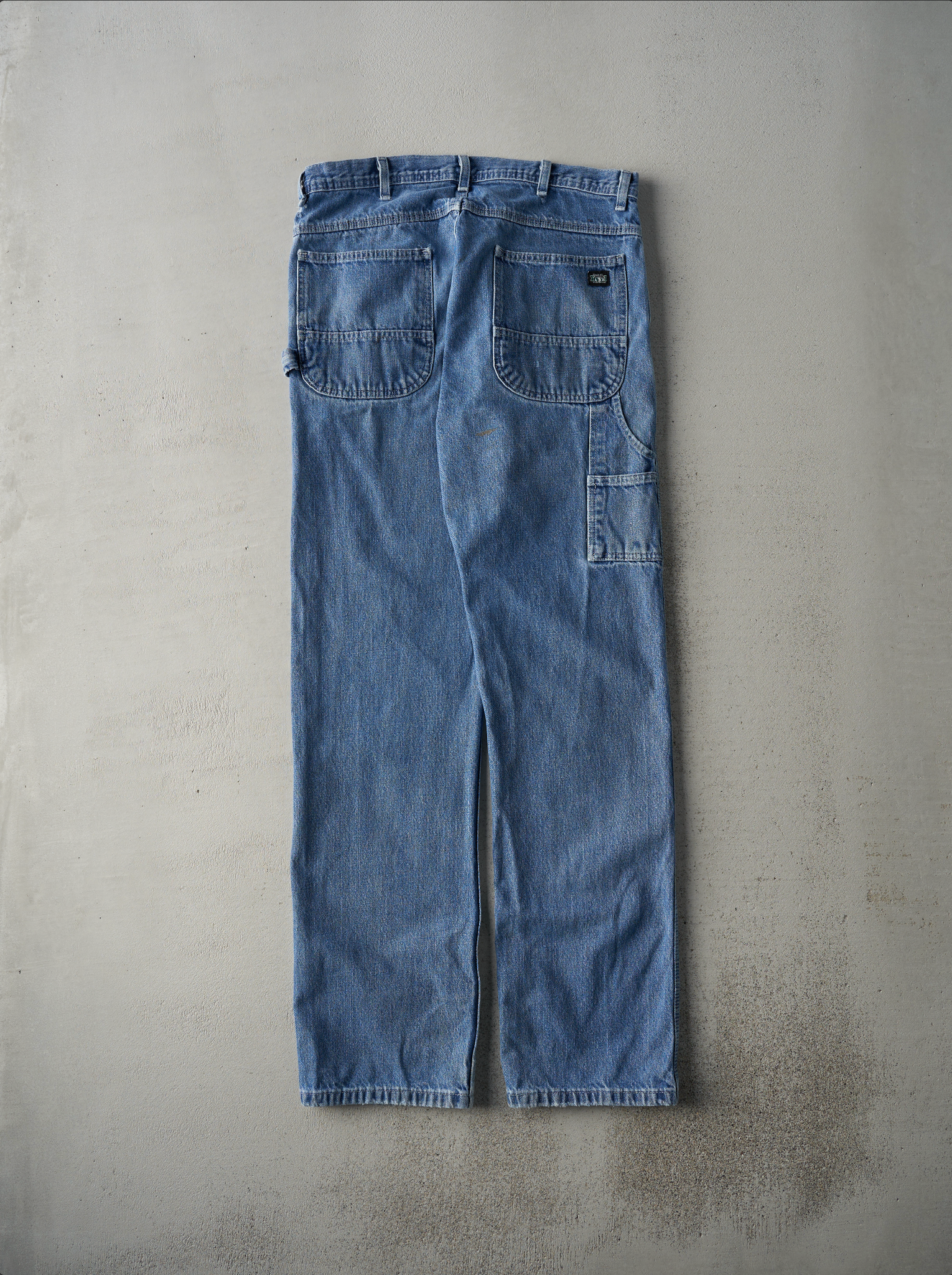 Vintage 90s Light Wash Key Apparel Denim Carpenter Pants (34x34.5)