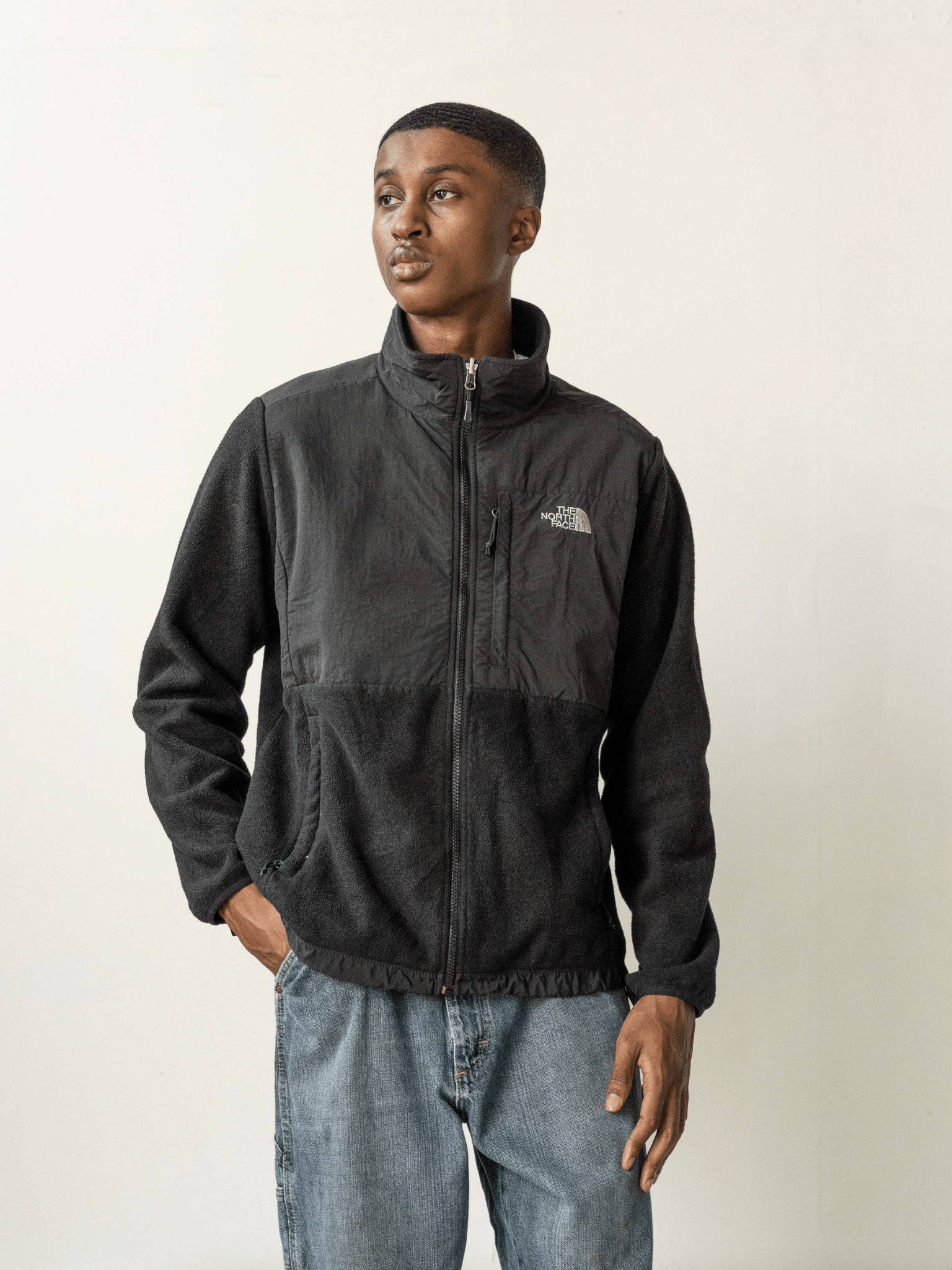 Vintage Y2K Black The North Face Fleece Denali Jacket (M)