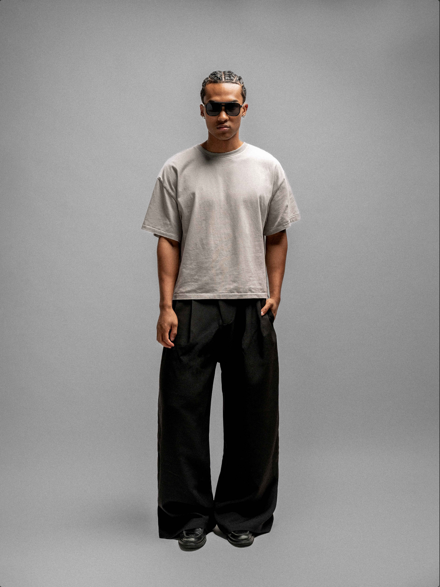 Everyday Boxy Tee – Clay Grey