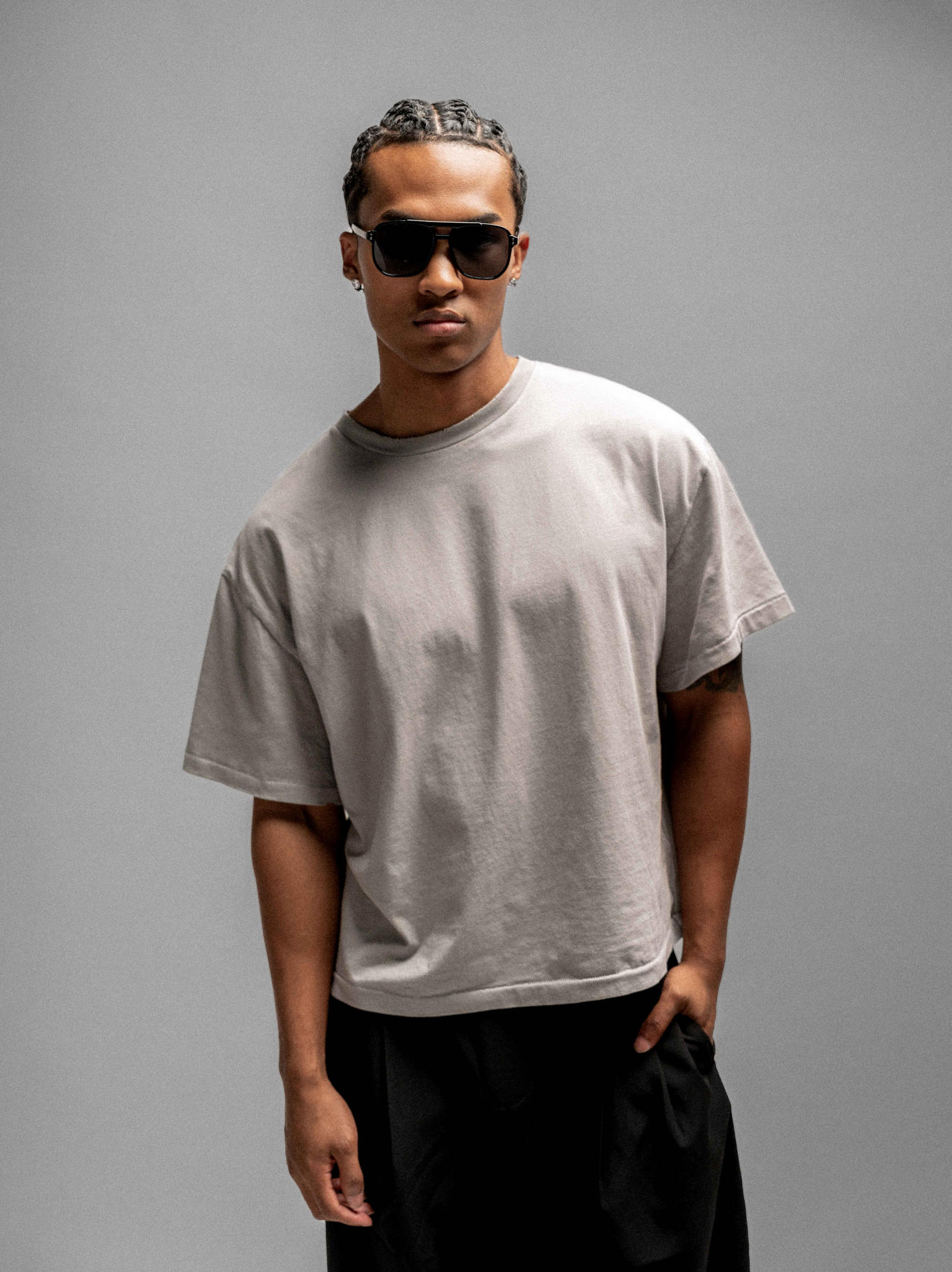 Everyday Boxy Tee – Clay Grey