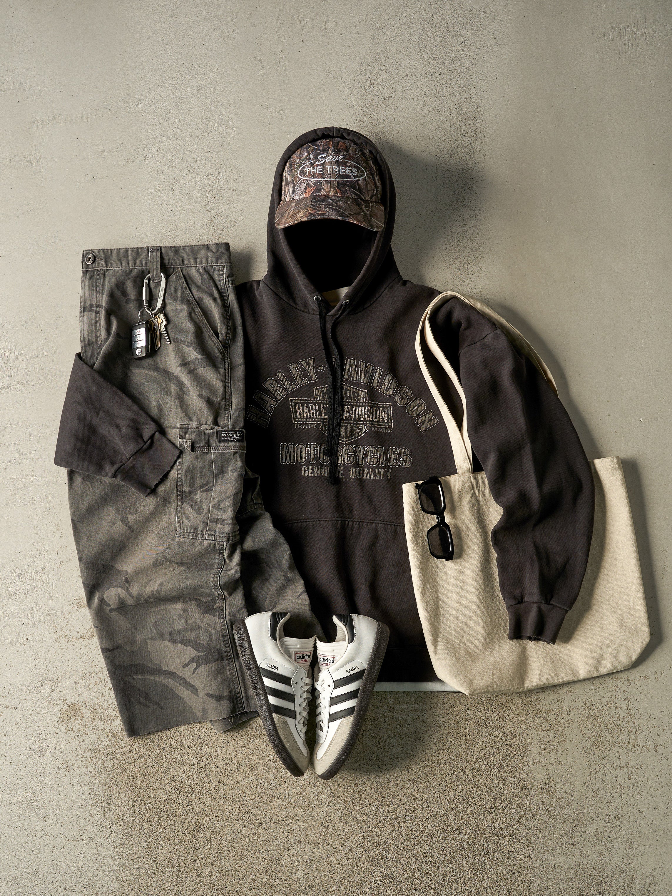 Vintage 90s Camo Wrangler Cargo 3/4 Pant (37x23.5)