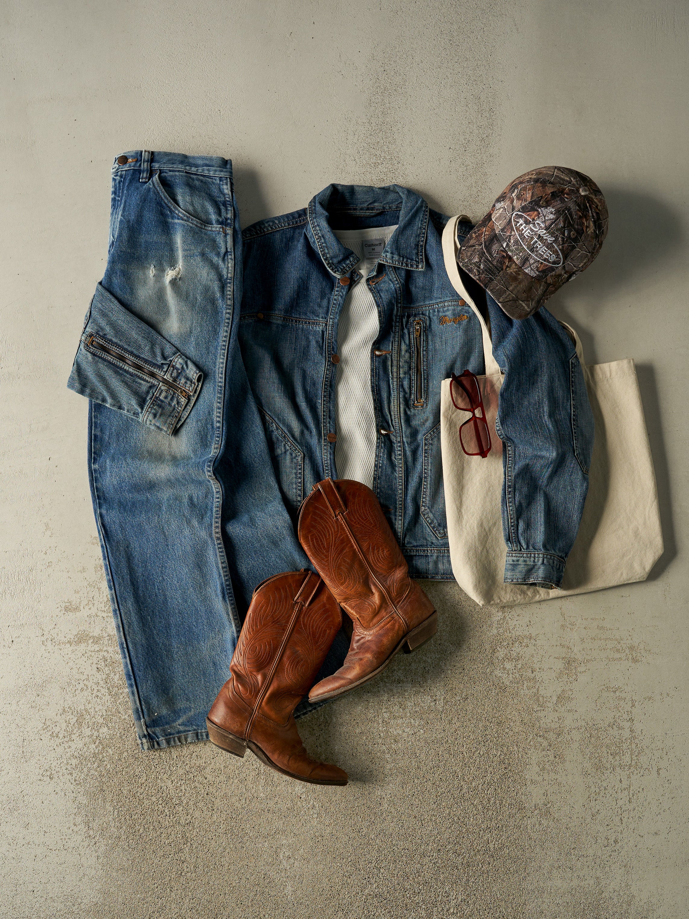Vintage 90s Dark Wash Rustler Jeans (30x30)