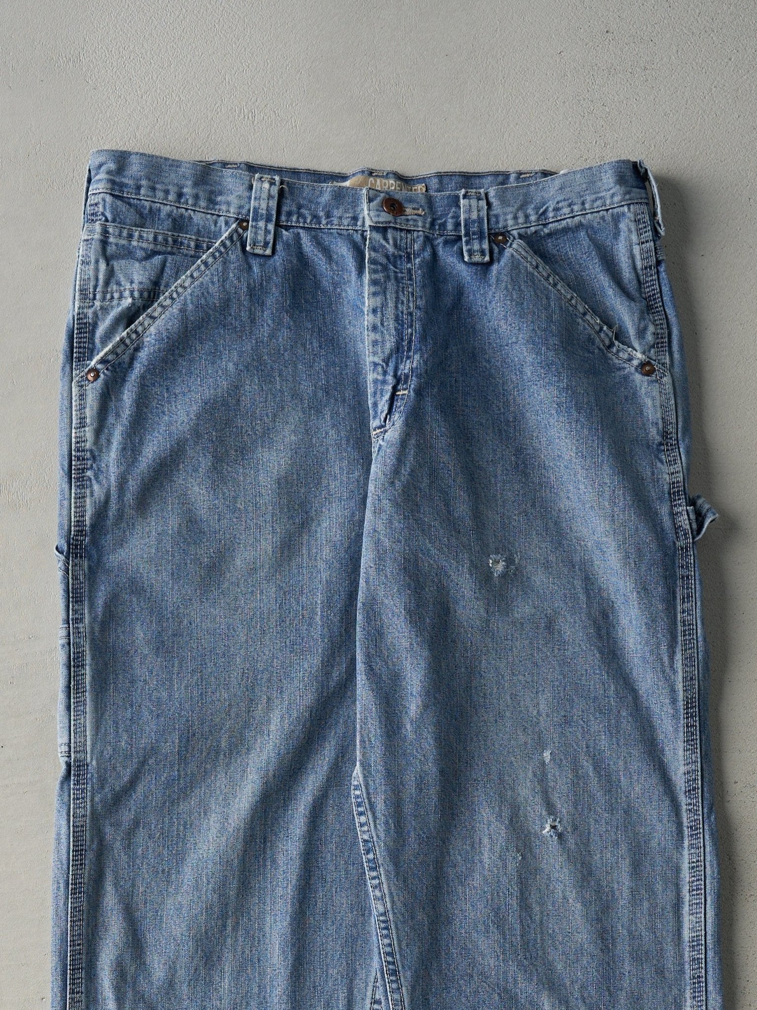 Vintage 90s Light Wash Lee Carpenter Pants (34x32)