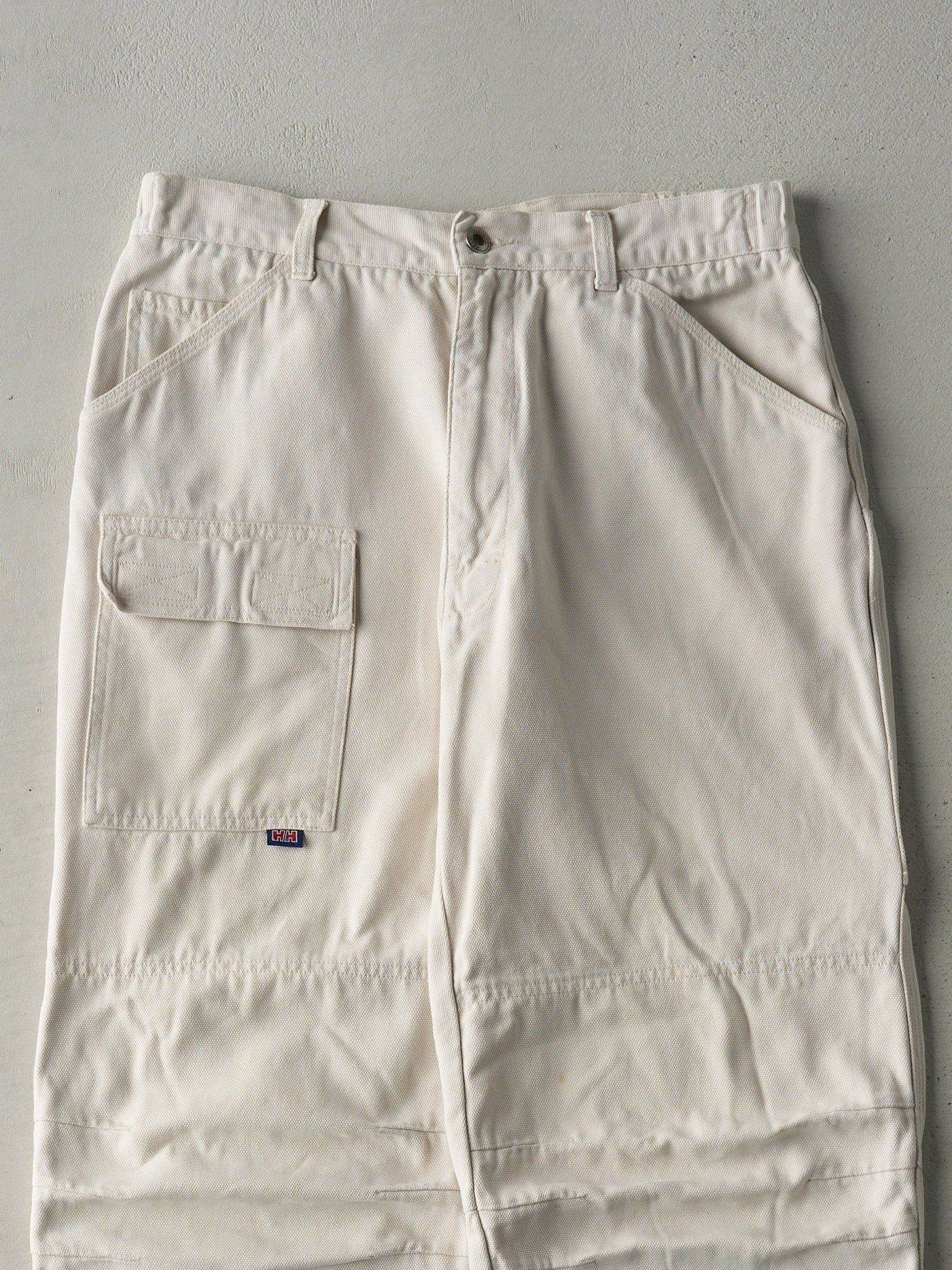 Vintage Rare 80s Light Beige Helly Hansen Double Knee Work Pants (32x31)
