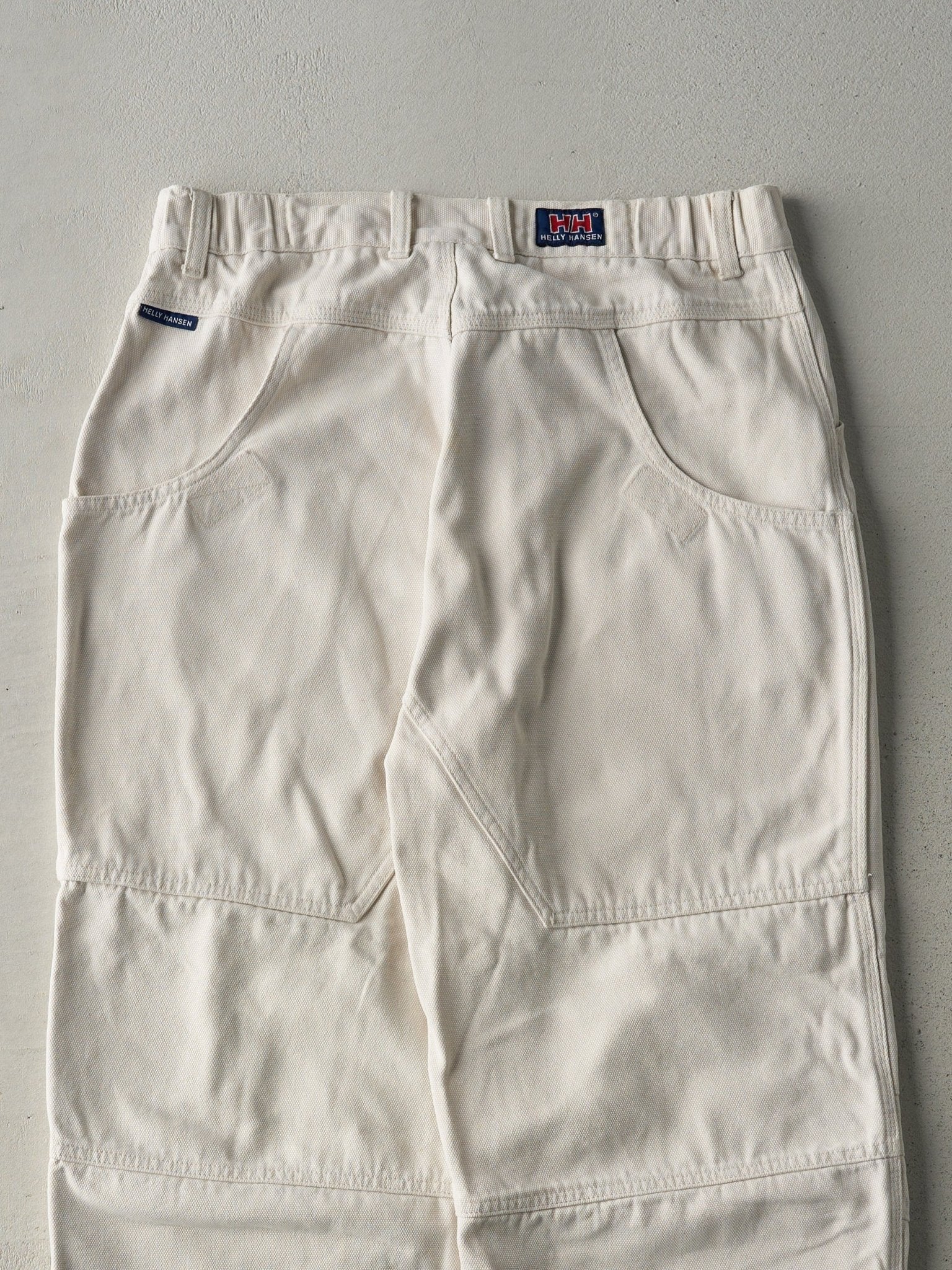 Vintage Rare 80s Light Beige Helly Hansen Double Knee Work Pants (32x31)