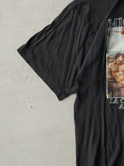 Vintage 90s Faded Black Michelangelo Art Tee (M)