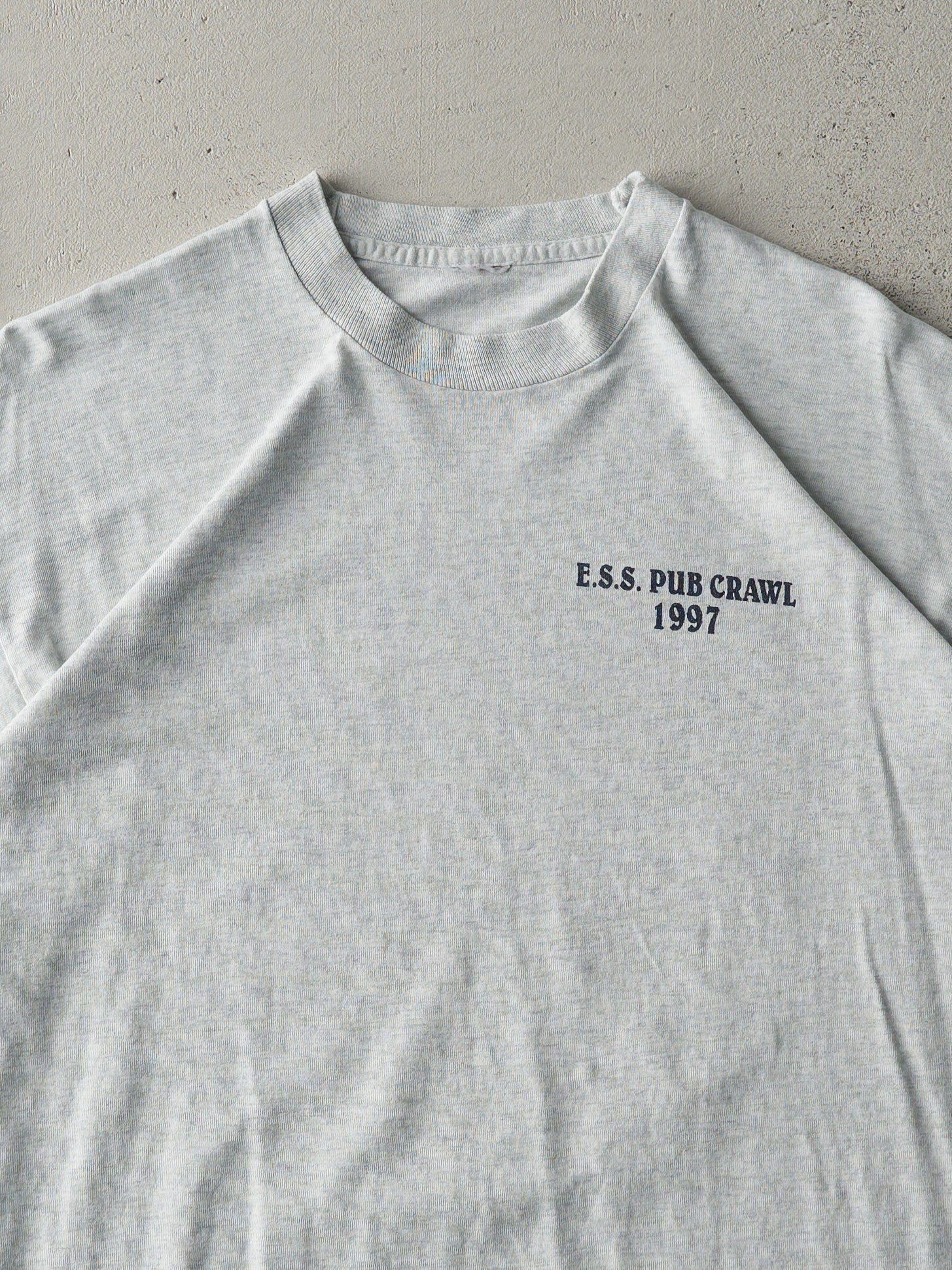 Vintage 97' Grey E.S.S. Pub Crawl "We're Better in B.Ed!" Single Stitch Tee (M)