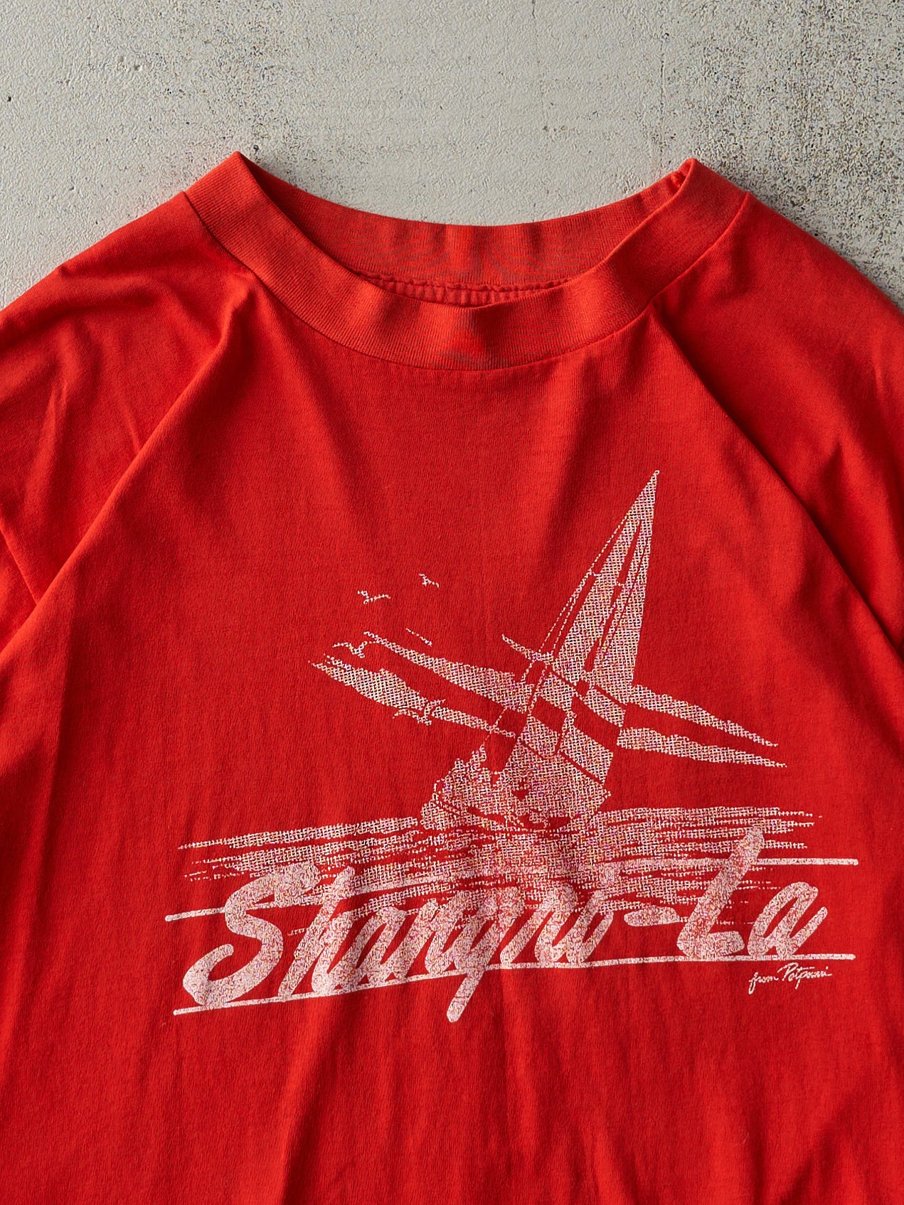 Vintage 70s Red Shangri-La Single Stitch Tee (M)