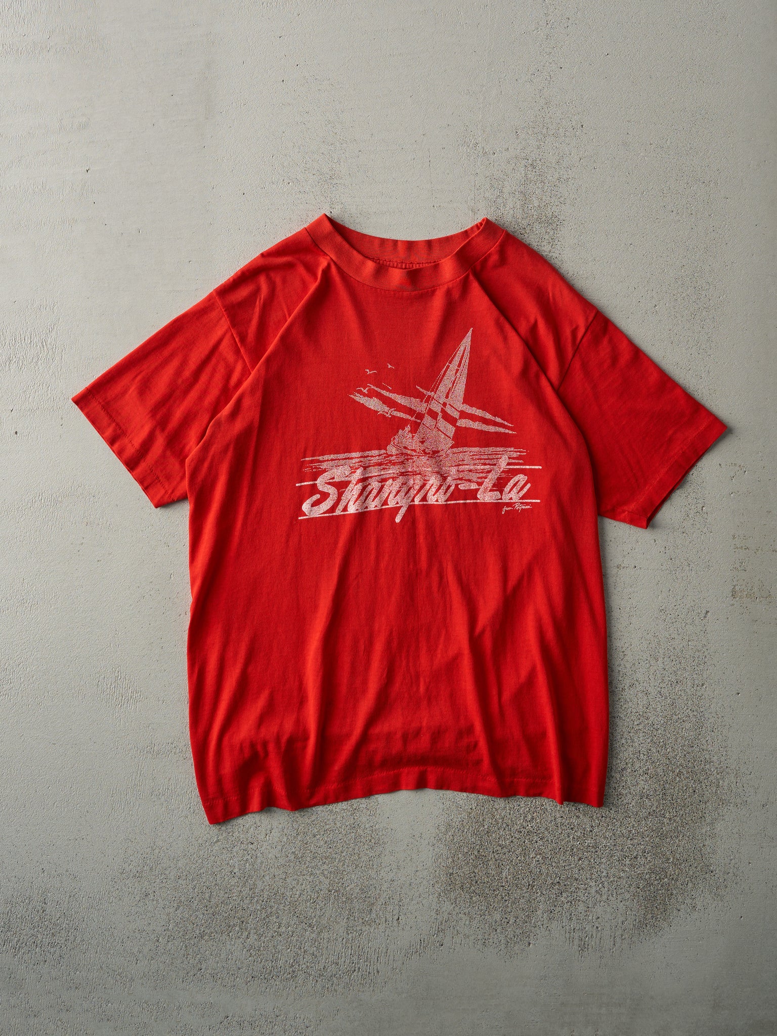 Vintage 70s Red Shangri-La Single Stitch Tee (M)