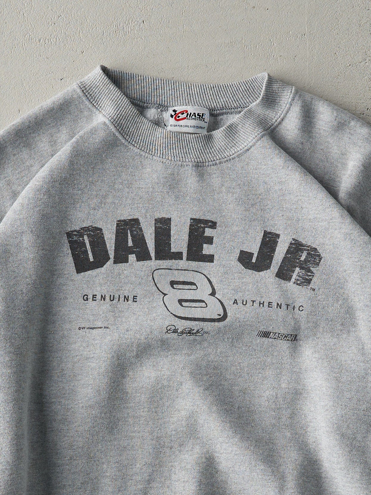 Vintage 90s Heather Grey Dale Jr. Nascar Crewneck (L)