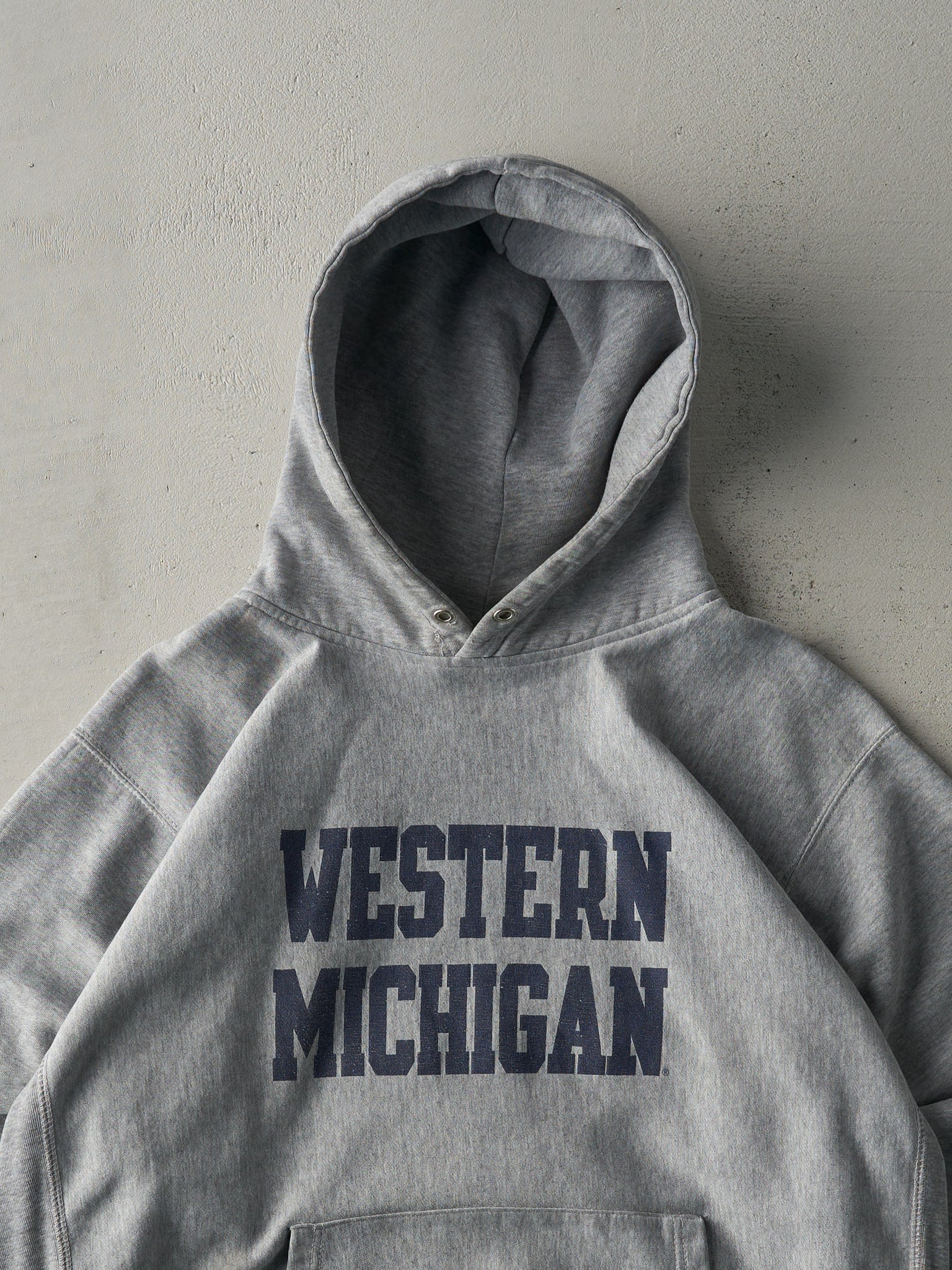 Vintage 90s Grey Western Michigan Hoodie (L)