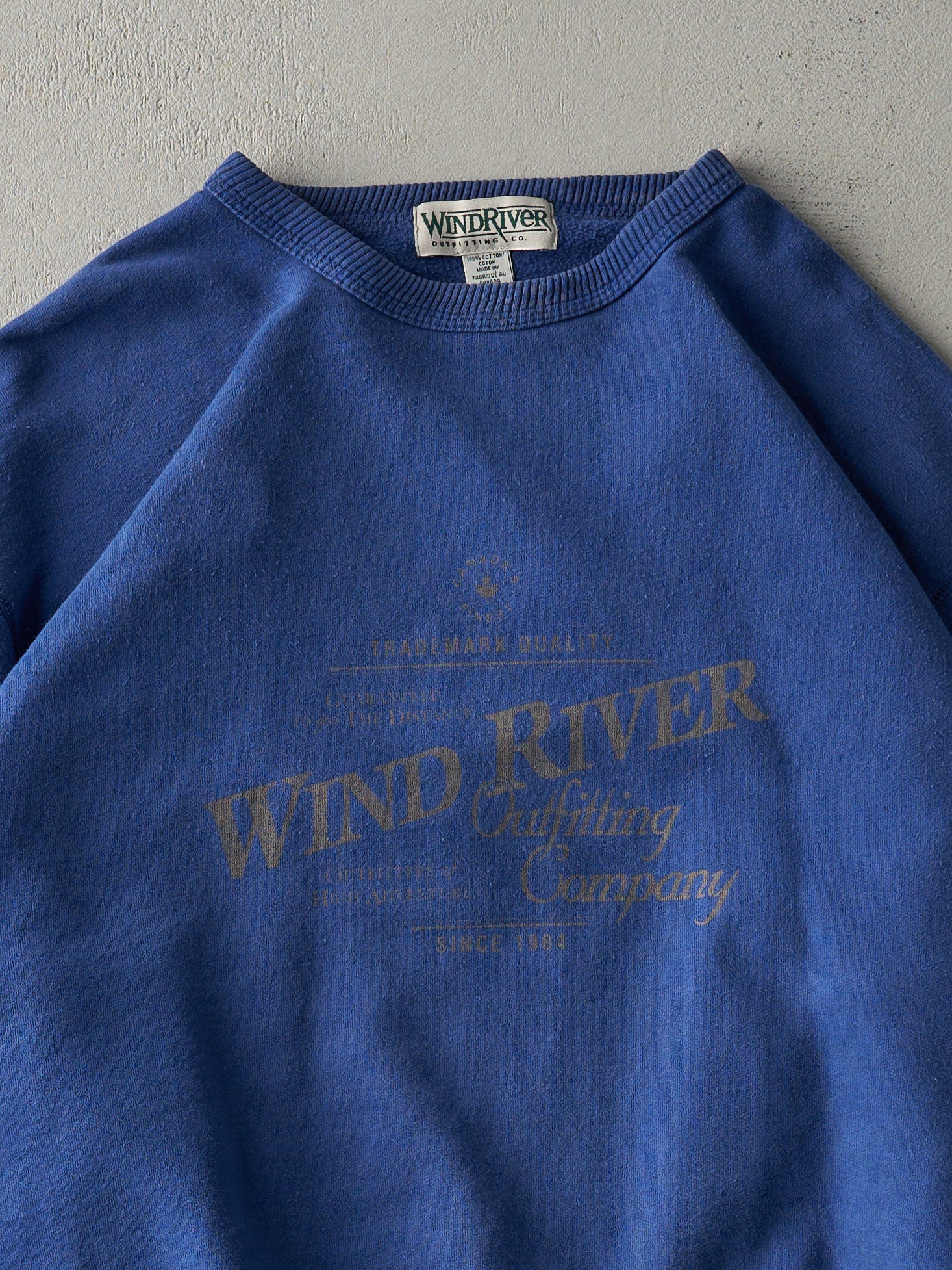 Vintage 90s Blue Wind River Crewneck (L)