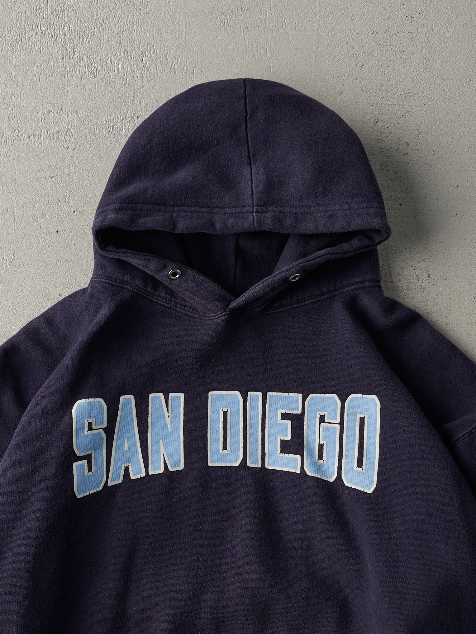 Vintage Y2K Navy Blue San Diego Hoodie (M)