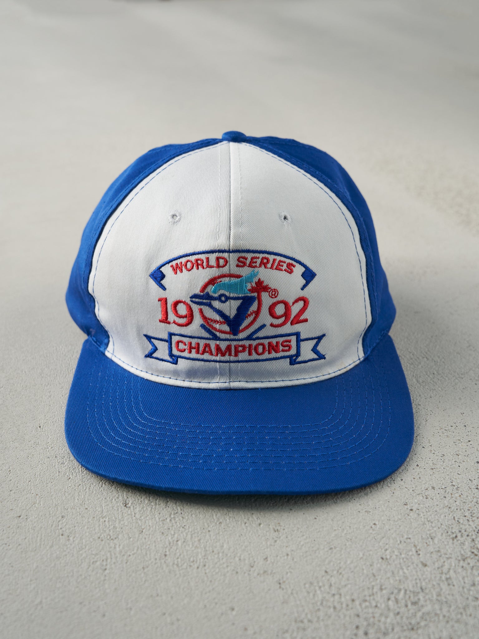 Vintage 92' Blue Toronto Blue Jays World Series Champions Snap Back Hat