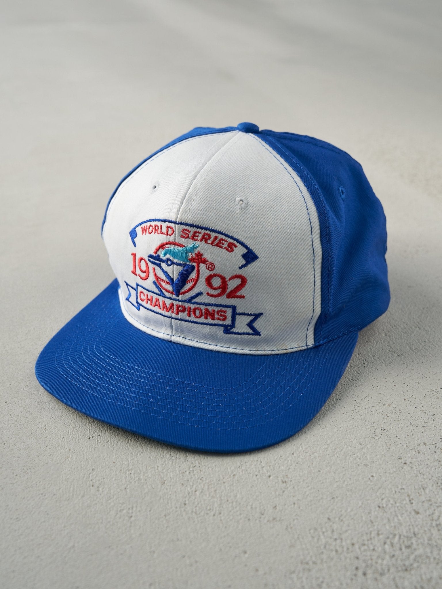 Vintage 92' Blue Toronto Blue Jays World Series Champions Snap Back Hat