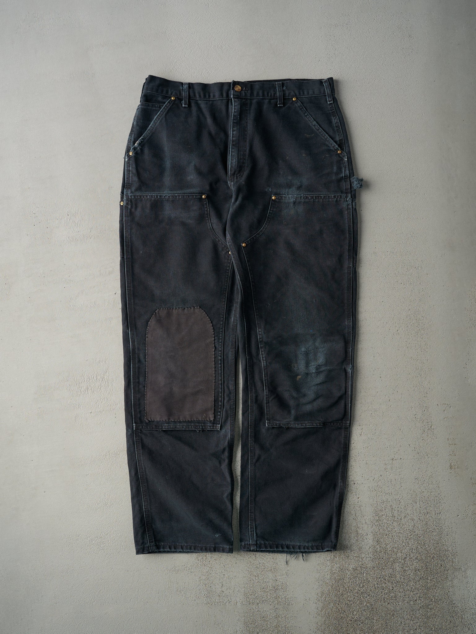 Vintage 90s Black Carhartt Double Knee Carpenter Pants (36x32.5)