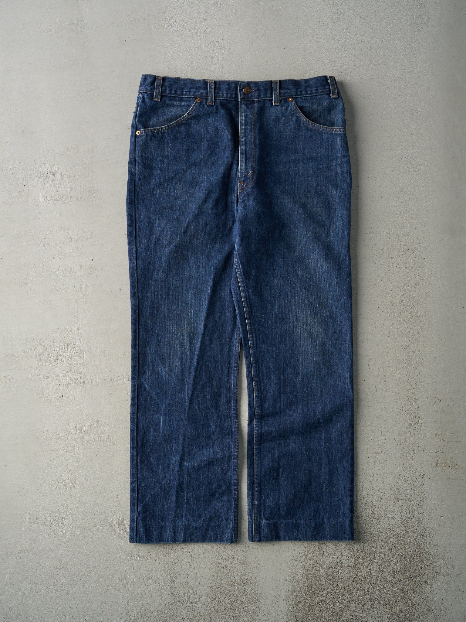 Vintage 80s Dark Wash Orange Tab Levi's Jeans (35x28.5)